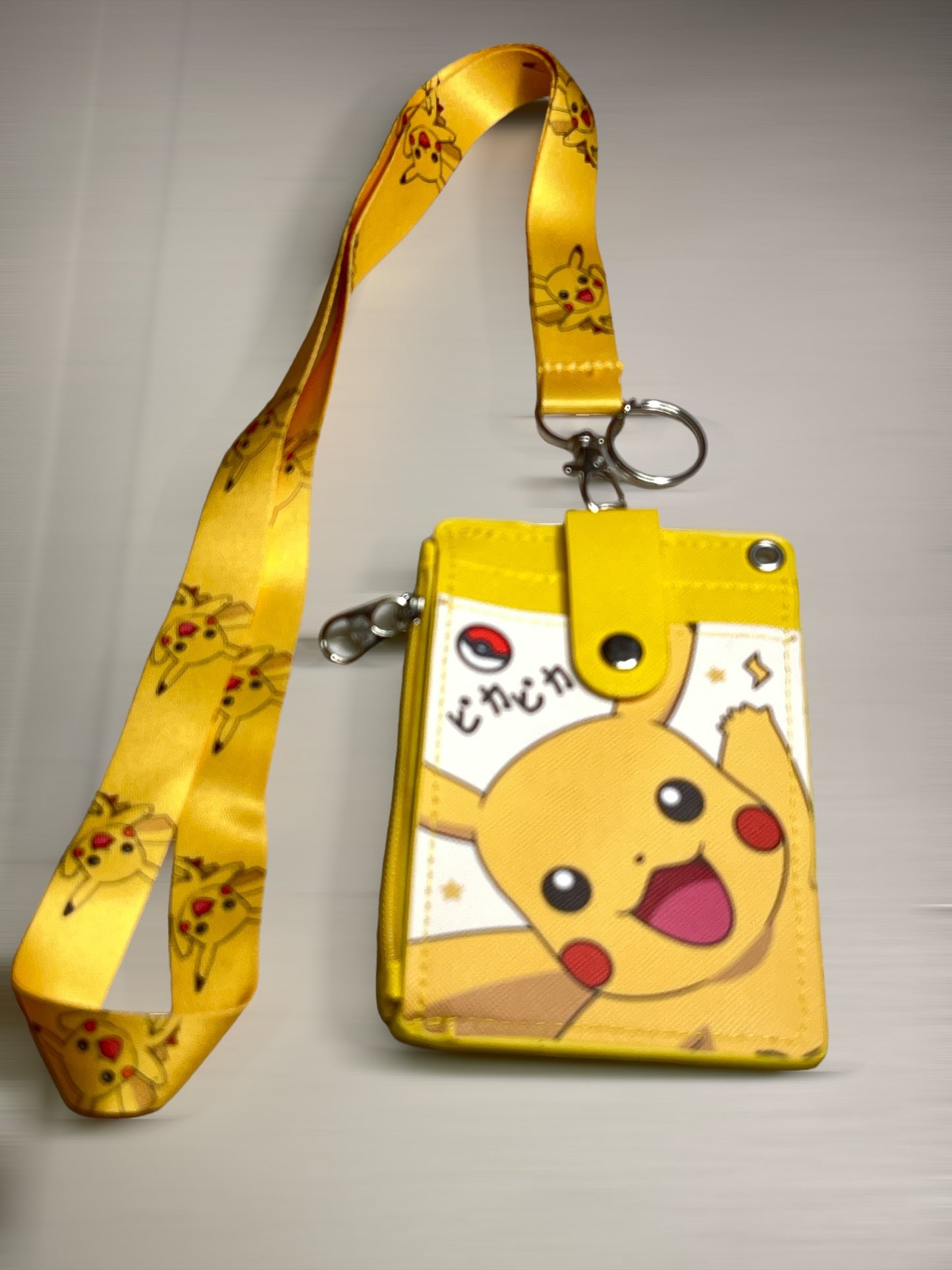 Pikachu and Hello Kitty Friends Lanyard Wallet