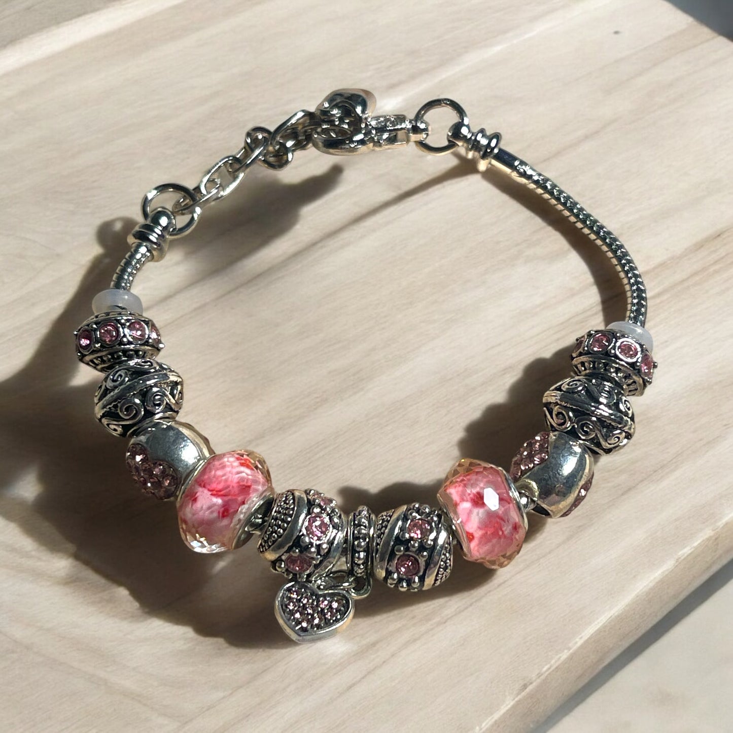 Pink Charm Bracelet