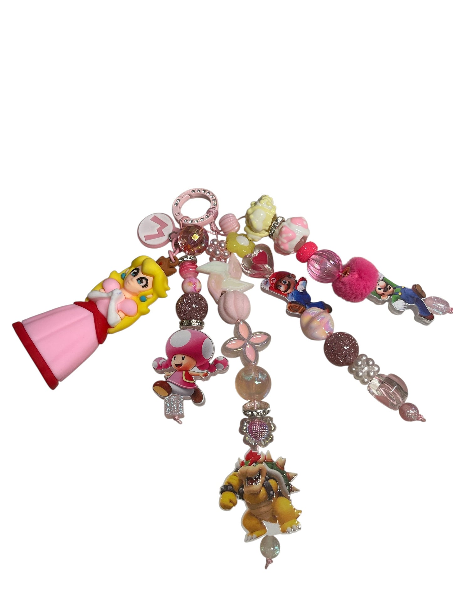 Mario Brothers Princess Peach Bag Charm