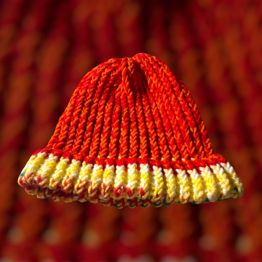 Multicolor Handmade Knitted Hat