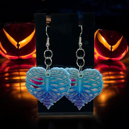 Halloween and Gothic Rib Cage Earrings (Copy)