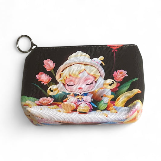 Skull Panda Zippered Coin Bags