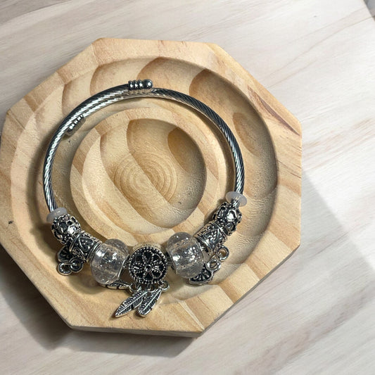 Feather Charms Bracelet