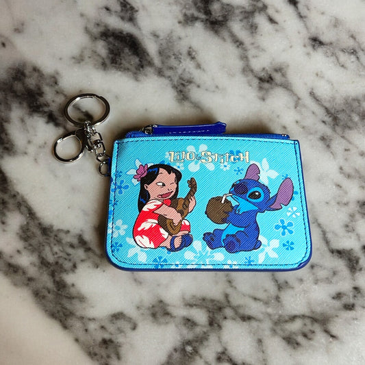 Super Fun Blue Keychain Wallet with 626