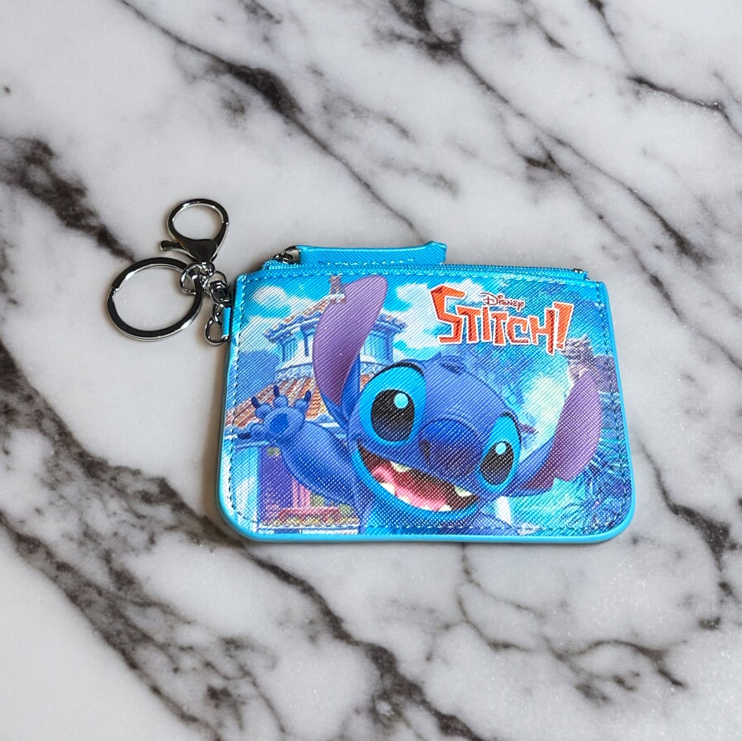 Super Fun Blue Keychain Wallet with 626