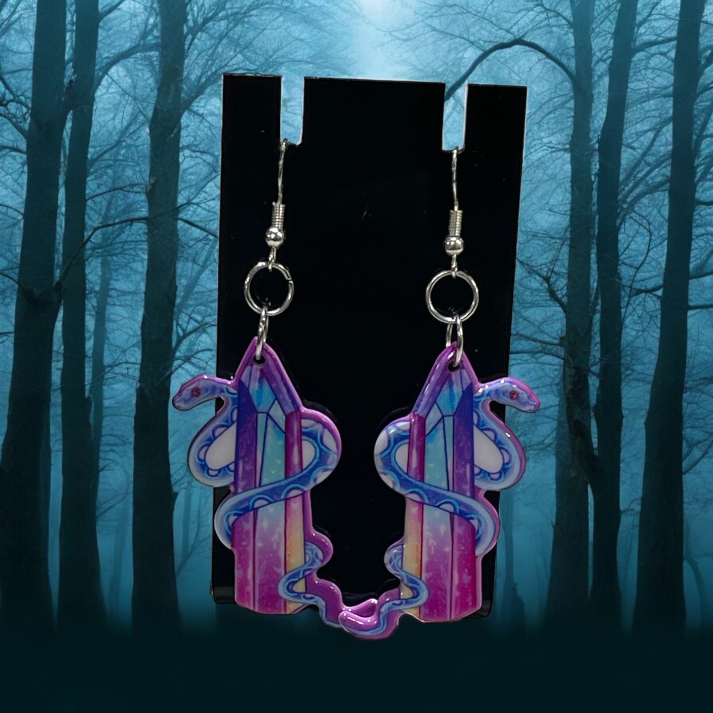 Halloween and Gothic Snake Earrings