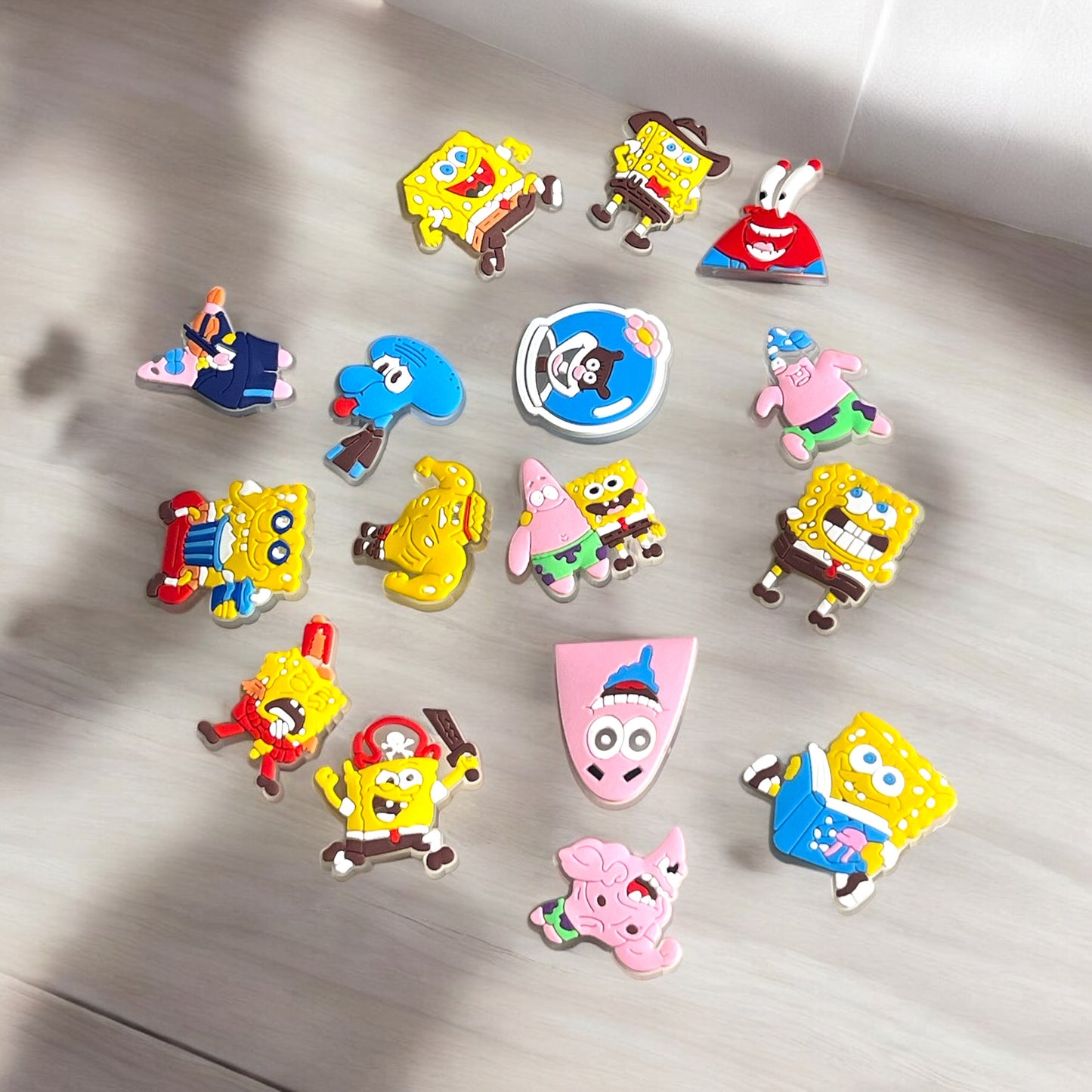 Spongebob Square Pants Glow in Dark Shoe Charms