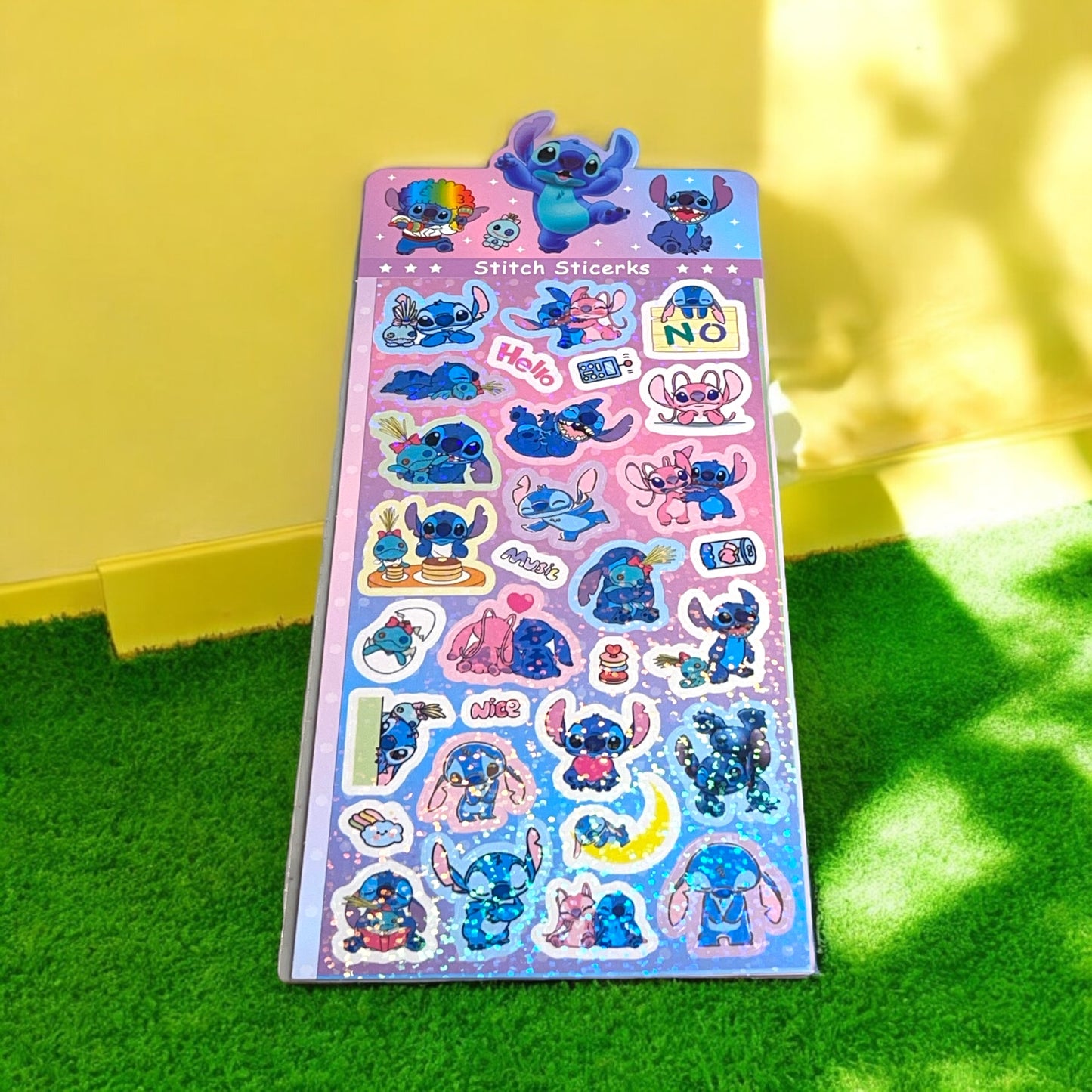 Stitch Holographic Stickers