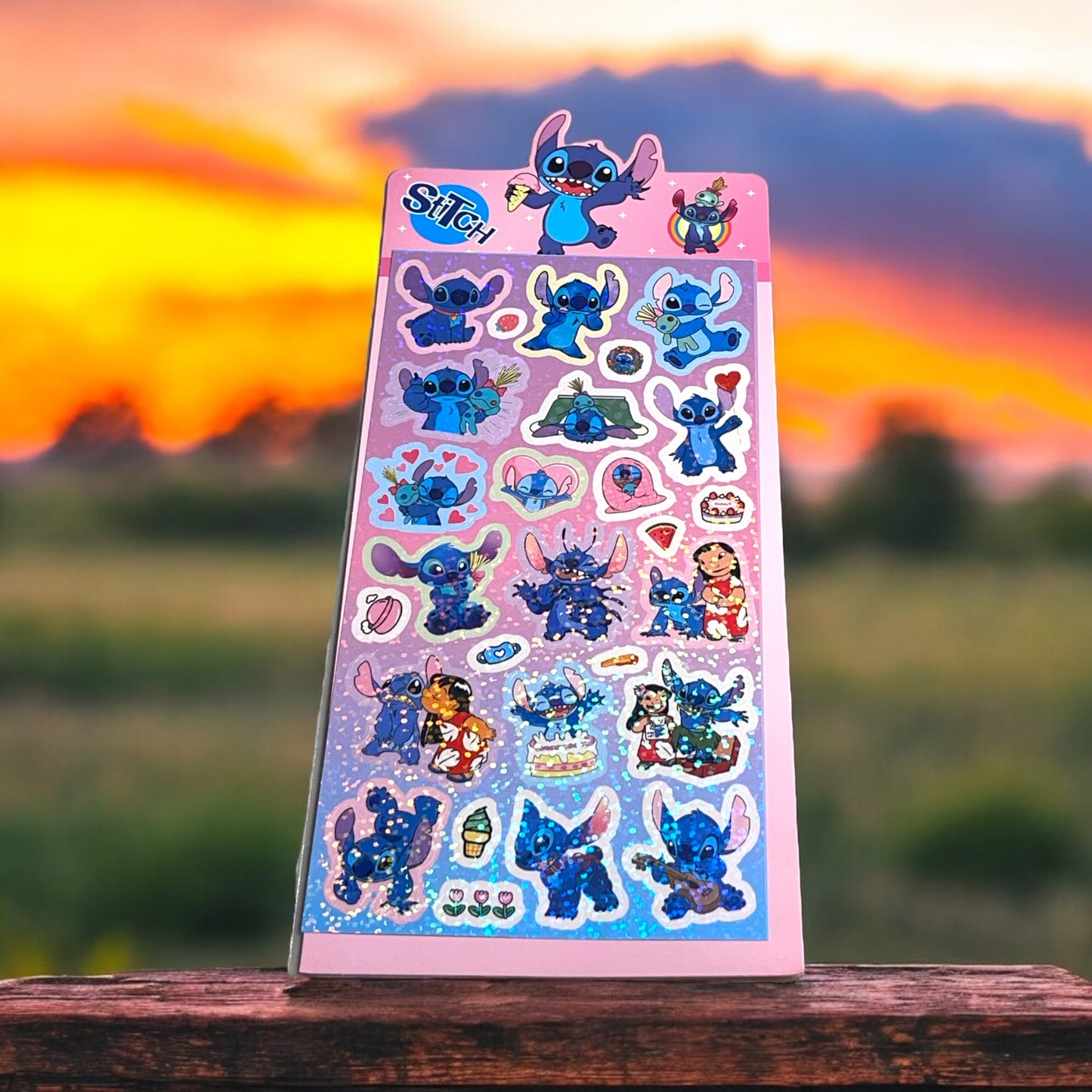 Stitch Holographic Stickers