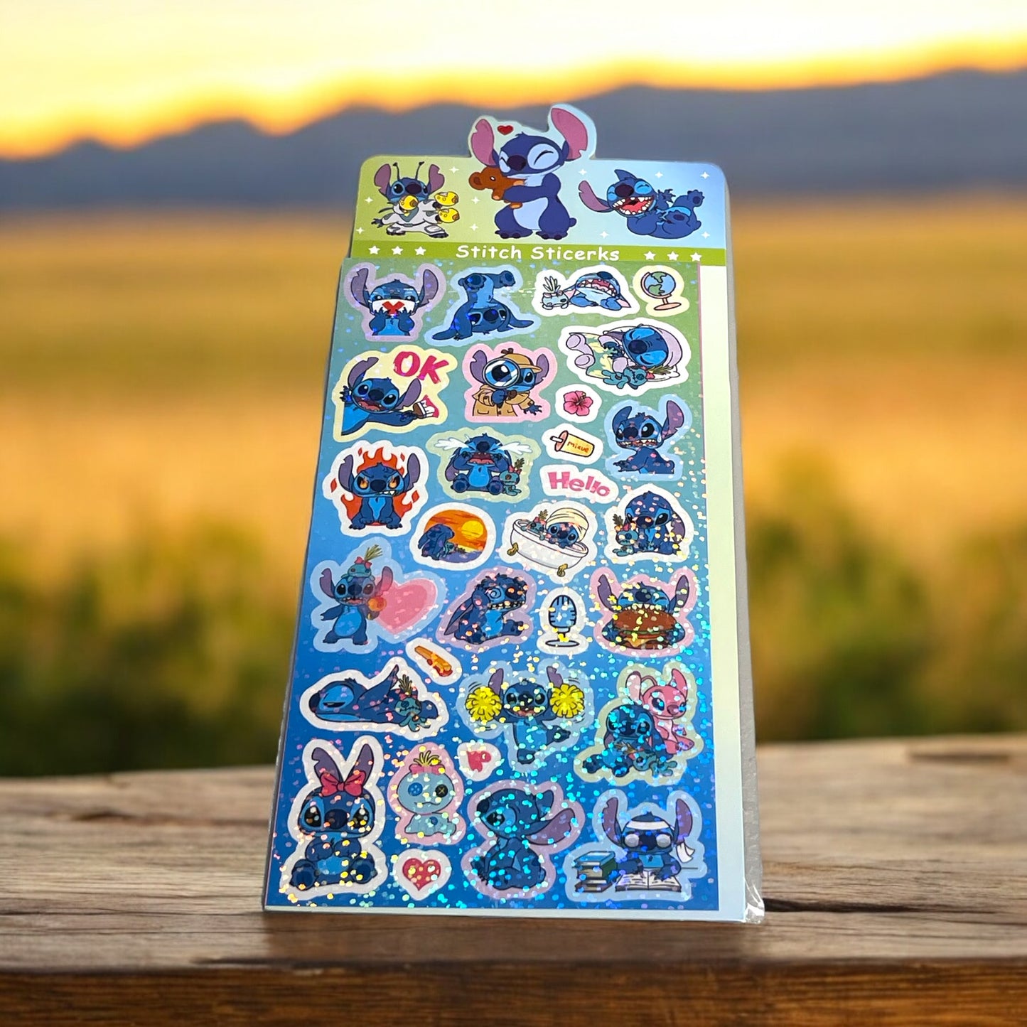 Stitch Holographic Stickers