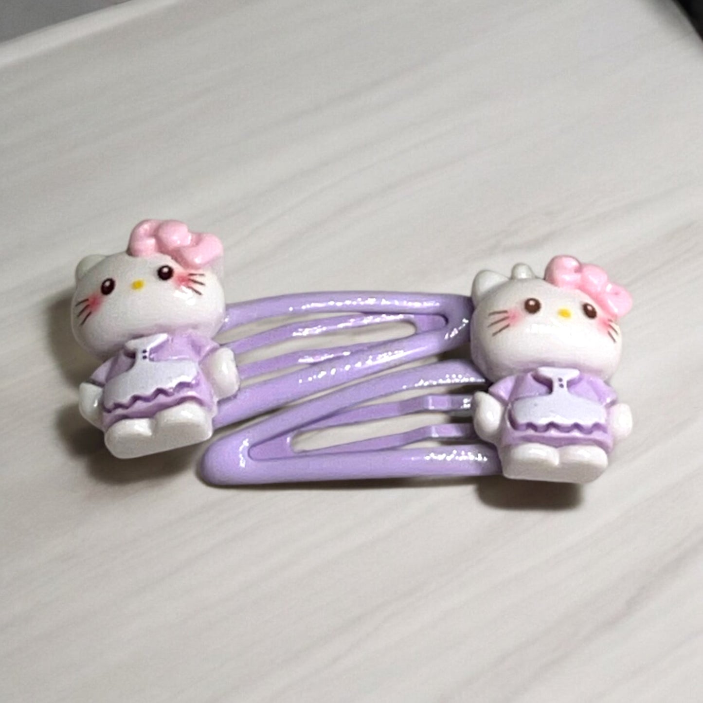 Kitty and Friends Charm Hair Clips