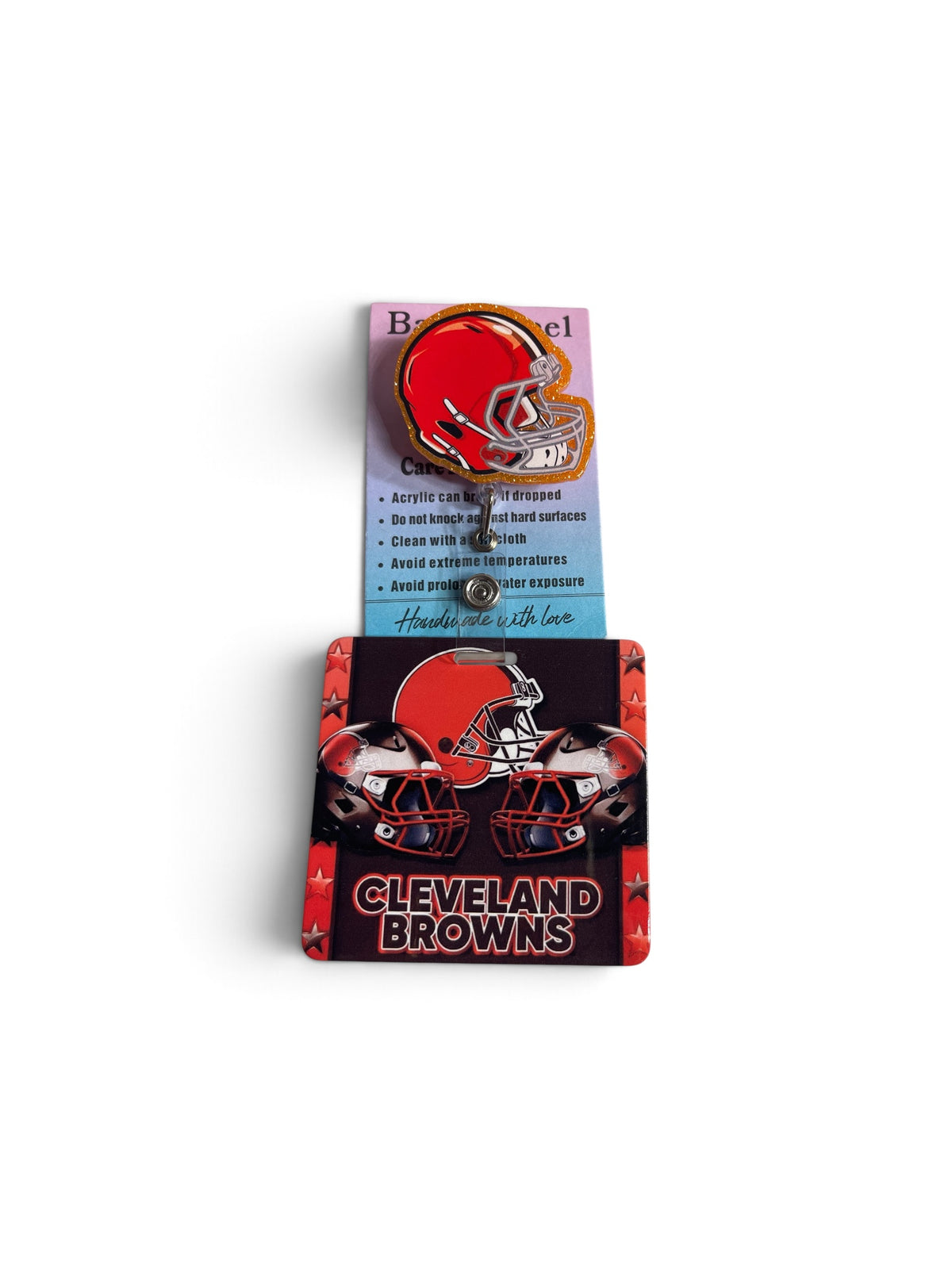 Cleveland Browns Badge Reel and Badge Buddy