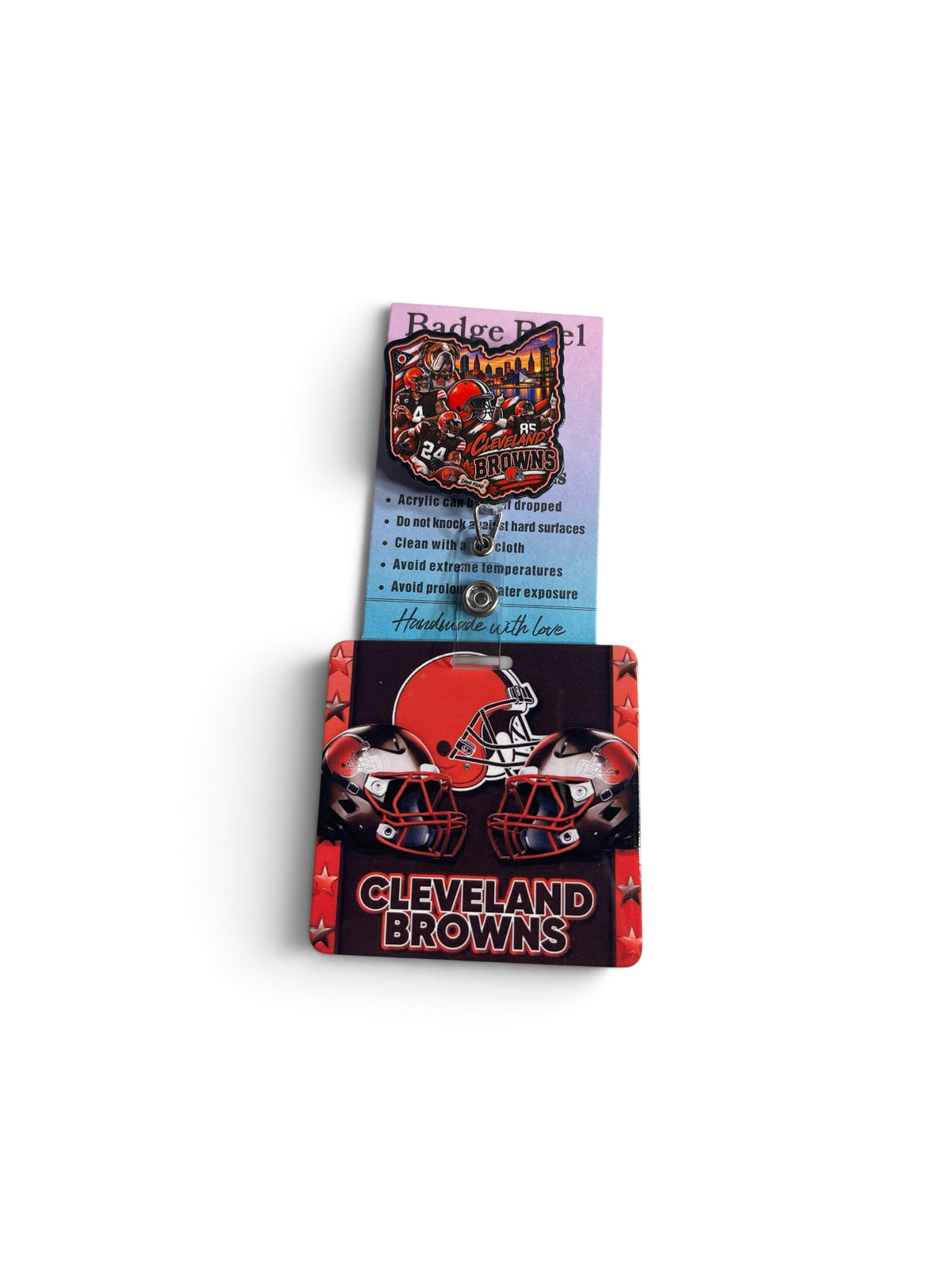 Cleveland Browns Badge Reel and Badge Buddy
