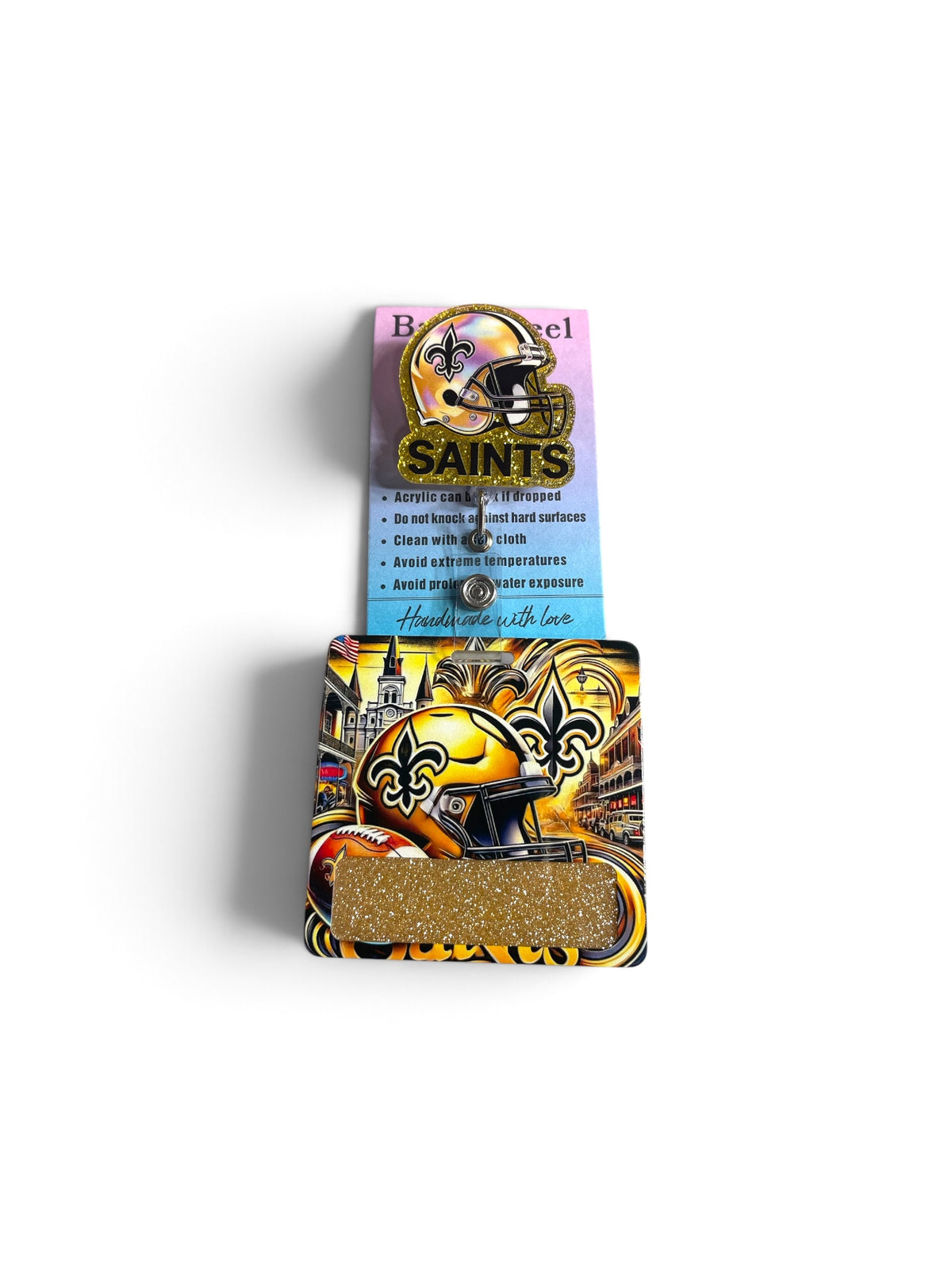 New Orleans Saints Badge Reel and Badge Buddy