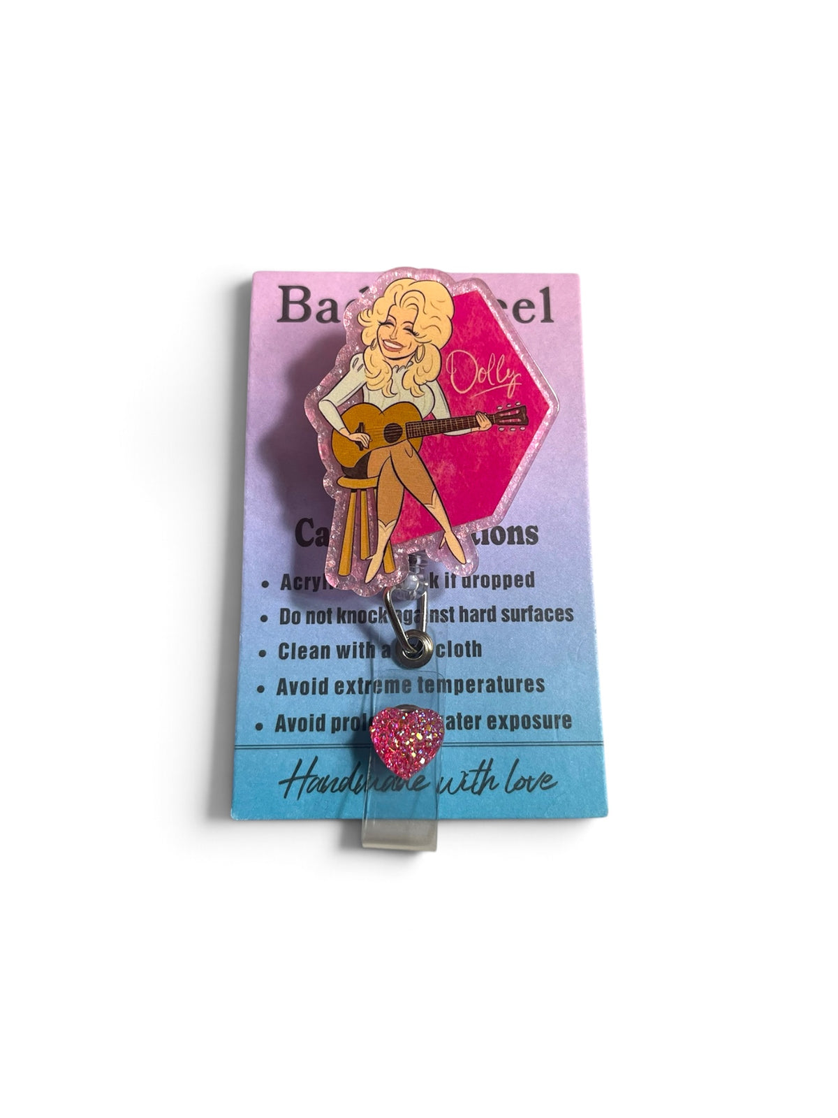 Dolly Parton Badge Reel Cartoon