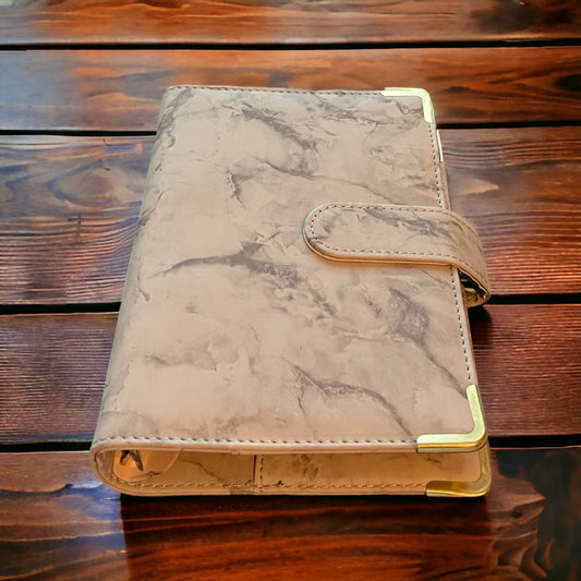 Gray Marble Budget Binder A6. Add any name to binder!!